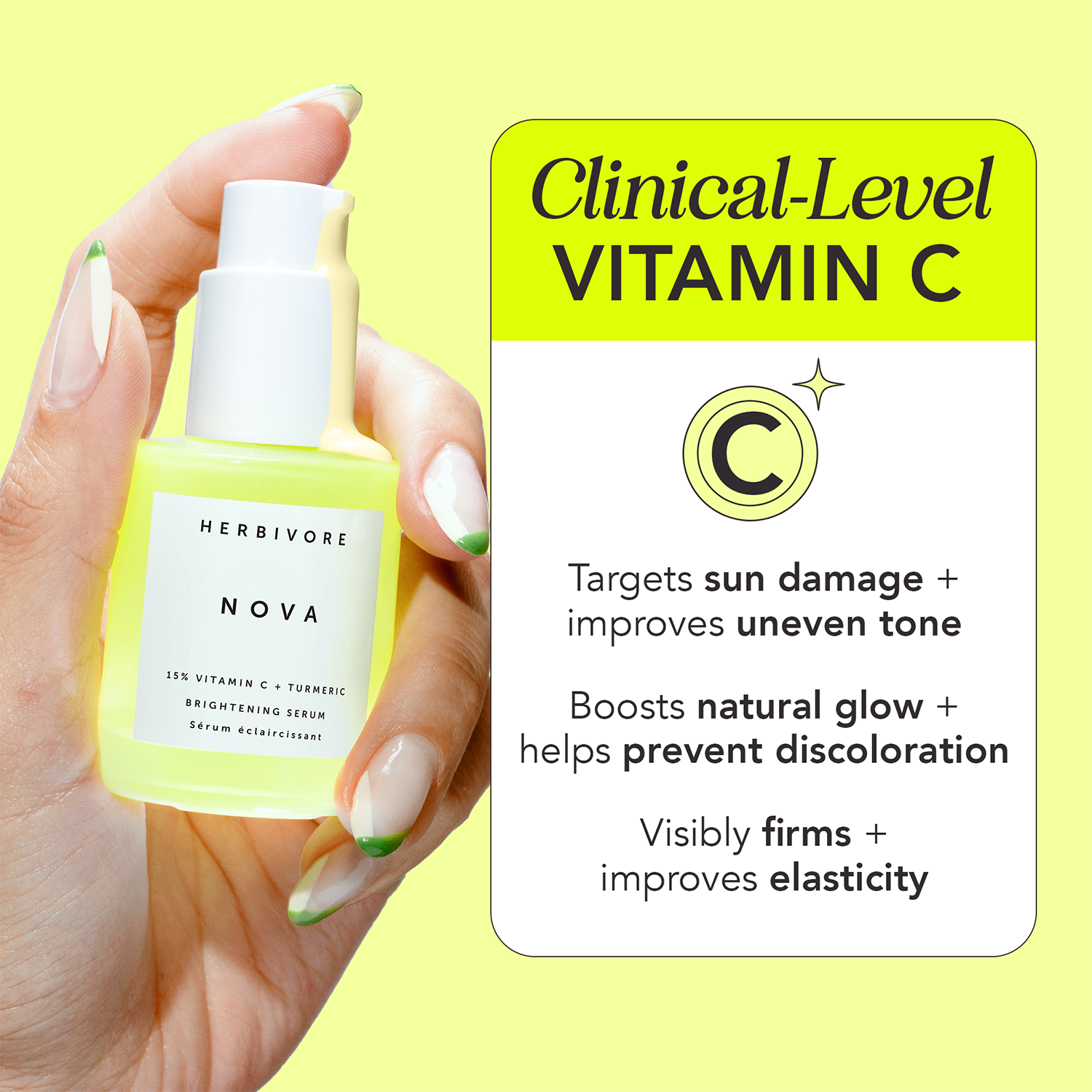 NOVA 15% Vitamin C + Turmeric Brightening Serum